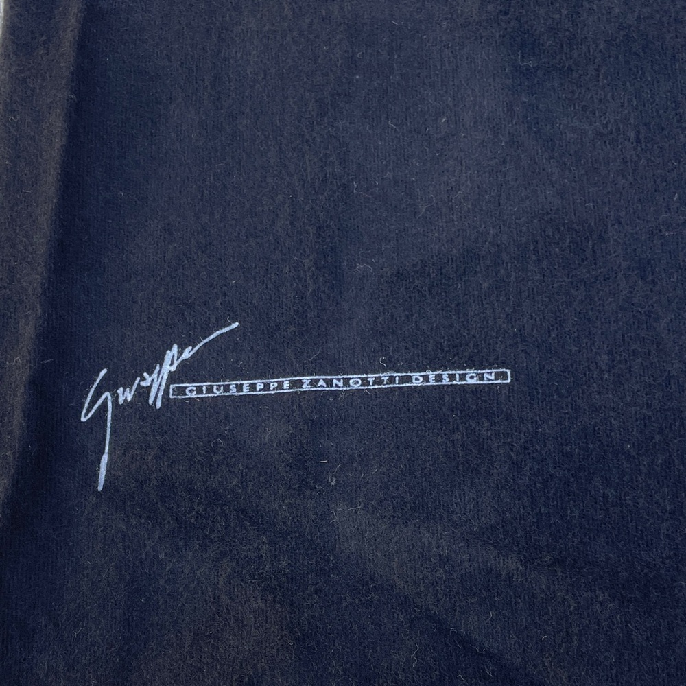 Giuseppe Zanotti Empty Dust Bag Shoe Black Cloth Drawstring